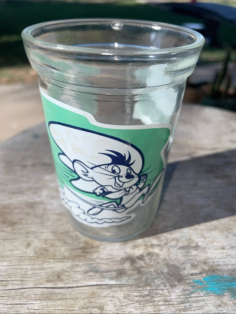 Warner Bros. 1994 Welch’s jelly glass Vintage Speedy Gonzalez